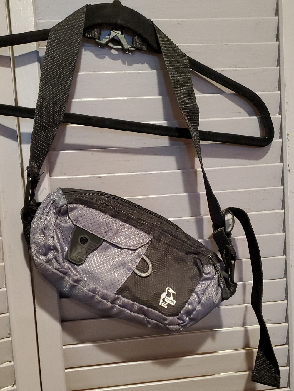 CHUM'S Large Trekker Waist/Fanny Pack Black/Gray